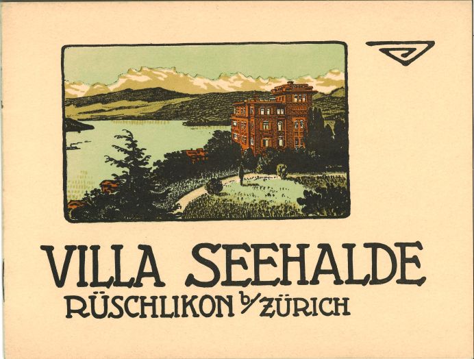 Werbebroschüre der Villa Seehalde