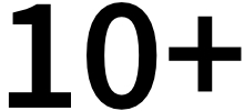 10+